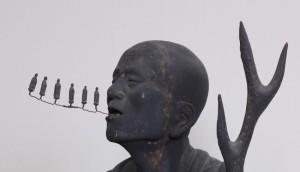 Kōshō, "Kuya" (detalj, 1200-talet) Foto: ©Rokuhara Mitsuji